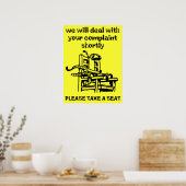 Nehmen Sie sich einen Spaß mit einem schönen Plaka Poster (Küche)