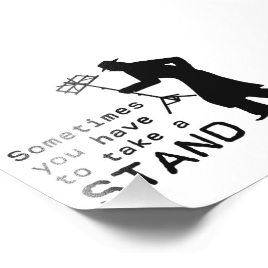 Nehmen Sie sich einen Stand Fotodruck (Ecke)