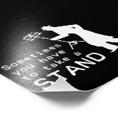 Nehmen Sie sich einen Stand Fotodruck (Ecke)