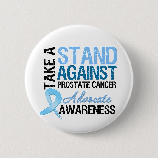 Nehmen Sie sich einen Stand gegen Prostatakrebs Button (Vorderseite)