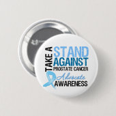 Nehmen Sie sich einen Stand gegen Prostatakrebs Button (Vorne & Hinten)