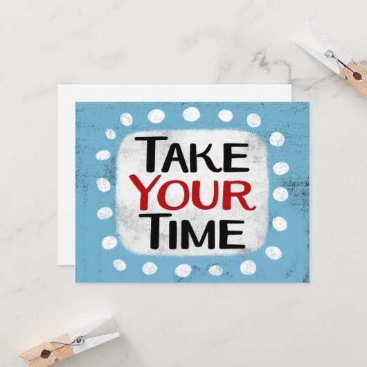 Nehmen Sie sich Ihre Grußkarte Karte (Vorderseite/Rückseite Beispiel)