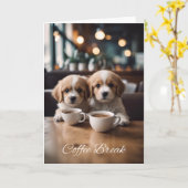 Nehmen Sie sich Zeit mit Freunden - einfach hinein Karte (Gelbe Blume)