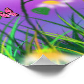 Nehmen Sie sich Zeit, um das Thema Frühling zu erl Poster (Ecke)