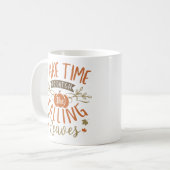 Nehmen Sie sich Zeit, um den Erntedank Fallende Bl Kaffeetasse (Vorderseite Links)