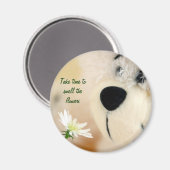 Nehmen Sie sich Zeit, um die Blume zu riechen Magnet (Vorderseite/Rückseite)
