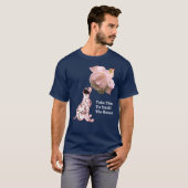 Nehmen Sie sich Zeit, um Rose zu riechen Welpe Ros T-Shirt (Vorne ganz)