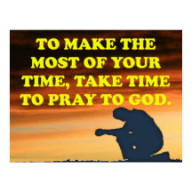 Nehmen Sie sich Zeit, um zu Gott zu beten!