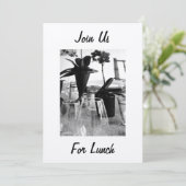 NEHMEN SIE UNS ZUM MITTAGESSEN BEI - EINLADUNG (OD (Stehend Vorderseite)