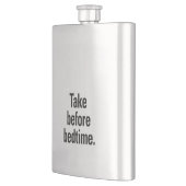 Nehmen Sie vor dem Schlafengehen Flachmann (Links)