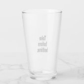 Nehmen Sie vor dem Schlafengehen Glas (Rückseite)