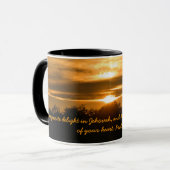 Nehmen Sie vorzügliche Freude in Jehovah Tasse (Vorderseite Links)