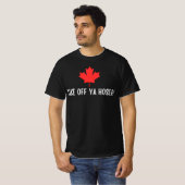 Nehmen Sie Ya Hoser Canada, Eh Funny Maple Leaf De T-Shirt (Vorne ganz)
