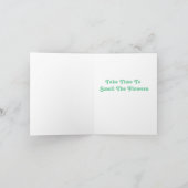 Nehmen Sie Zeit, die Blumen, Karte (Innenseite)