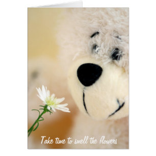 Nehmen Sie Zeit, die Blumen zu riechen