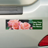 Nehmen Sie Zeit-Geruch-Rosen Inspirational Autoaufkleber (Auf Auto)