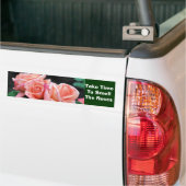 Nehmen Sie Zeit-Geruch-Rosen Inspirational Autoaufkleber (Auf Lkw)