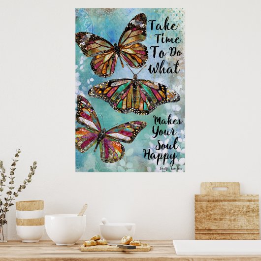 Nehmen Sie Zeit Poster (Küche)