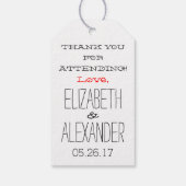 Nehmen Sie Zuhause S'more Liebe Modern Country Gue Geschenkanhänger (Rückseite)