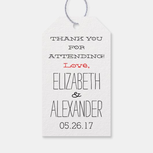 Nehmen Sie Zuhause S'more Liebe Modern Country Gue Geschenkanhänger (Rückseite)