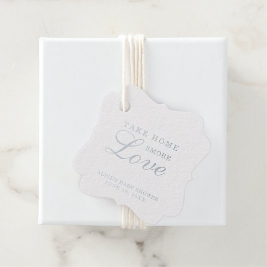 Nehmen Sie Zuhause Smore Liebe Silver Foil Babydus Geschenkanhänger (Mit Box)