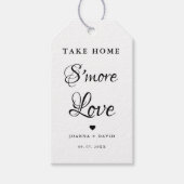 Nehmen Sie Zuhause S's Liebe Wedding Sign Geschenkanhänger (Vorderseite)