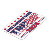 Nehmen wir Amerika zurück Trump 2024 Magnet (Linke Seite)