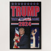 Nehmen wir Amerika zurück Trump 2024 Puzzle (Vertikal)
