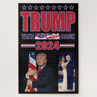 Nehmen wir Amerika zurück Trump 2024 Puzzle