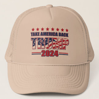 Nehmen wir Amerika zurück Trump 2024 Truckerkappe