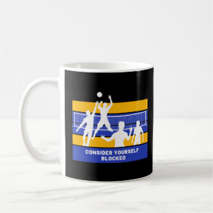 Nehmen wir an, Sie selbst blockierten Funny Volley Kaffeetasse