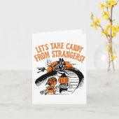 Nehmen wir Candy von Strangers Funny Halloween Bo Karte (Gelbe Blume)