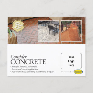 Nehmen wir Concrete Mailer für Brickform Contracto Postkarte
