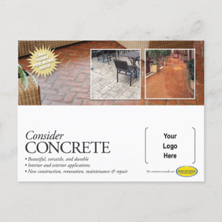Nehmen wir Concrete Mailer für Brickform Contracto Postkarte
