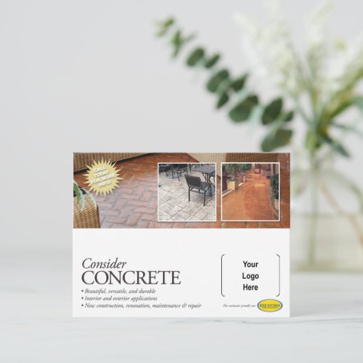 Nehmen wir Concrete Mailer für Brickform Contracto Postkarte (Stehend Vorderseite)