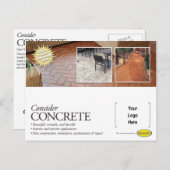 Nehmen wir Concrete Mailer für Brickform Contracto Postkarte (Vorne/Hinten)