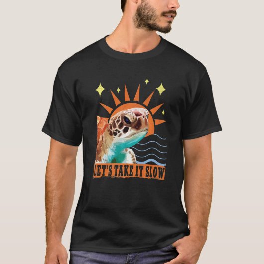 Nehmen wir den langsamen SchildkrötenSpaß T-Shirt (Vorderseite)