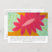 Nehmen wir die Postkarte Lilies D&C (Vorne/Hinten)