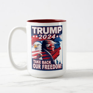Nehmen wir die Tasse von Freedom Patriotic Trump 2