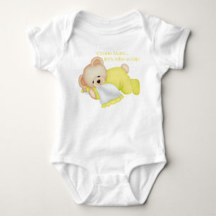 Nehmen wir ein Nickerchen (gelb) - Säugling Stramp Baby Strampler
