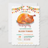 Nehmen wir Erntedank Türkei Feast Baby Shower zusa Einladung (Vorderseite)