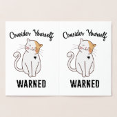Nehmen wir Ihre selbst gewarnte böse Katze Folienkarte (Innenseite)