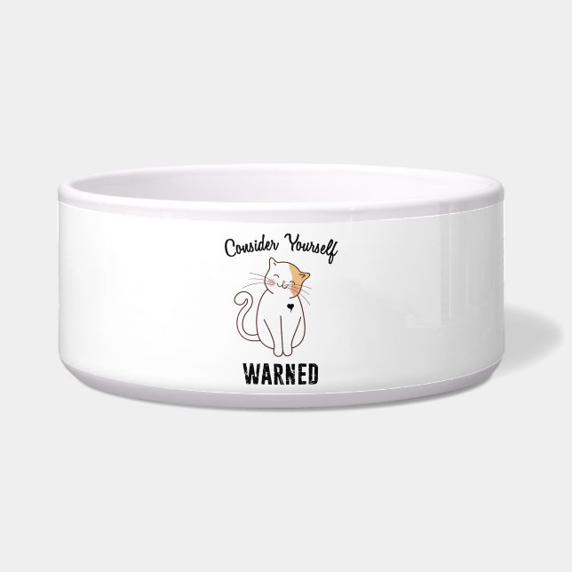 Nehmen wir Ihre selbst gewarnte böse Katze Napf (Vorderseite)