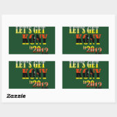 Nehmen wir Kony 2012 als Aufkleber: Uganda Flag Rechteckiger Aufkleber (Blatt)