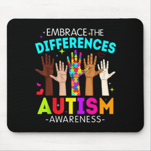 Nehmt die Unterschiede Autismus-Bewusstsein autist Mousepad