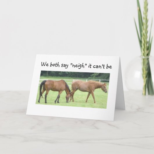 NEIGH-NOT "40"=GROUP CARD KARTE (Vorderseite)