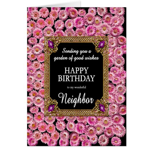 Neighbor Birthday Pink Daisies (Vorne)