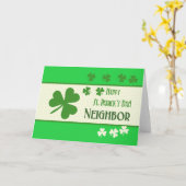Neighbor Happy St. Patrick's Day Karte (Gelbe Blume)
