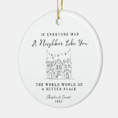 "Neighbor Like You" Personalized Custom Message Keramik Ornament (Links)