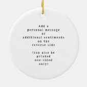 "Neighbor Like You" Personalized Custom Message Keramik Ornament (Hinten)